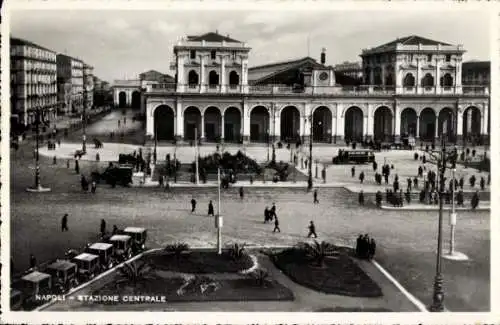 Ak Napoli Neapel Campania, Zentralbahnhof