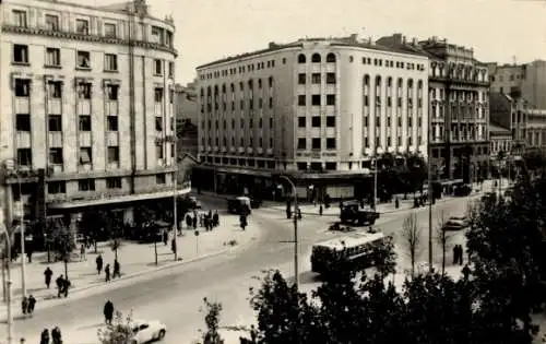 Ak Beograd Belgrad Serbien, Straßenansicht