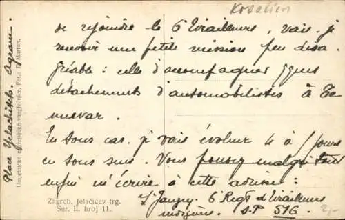 Ak Zagreb Kroatien, Reiterstandbild