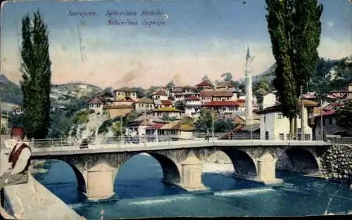 Ak Sarajevo Bosnien Herzegowina, Séhercina Brücke