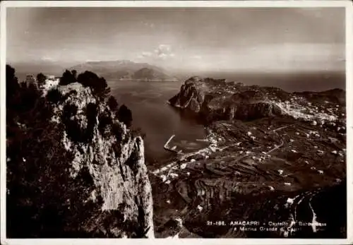 Ak Anacapri Capri Neapel Campania, Blick von der Ruine