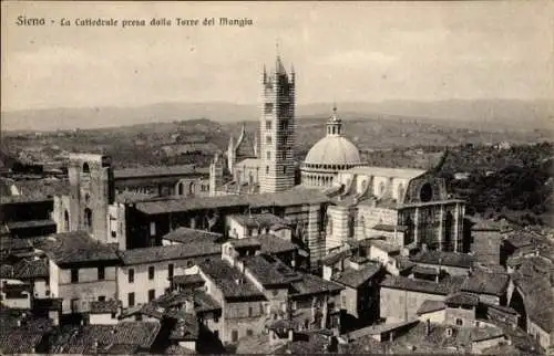 Ak Siena Toscana, Cattedrale presa dalla Torre