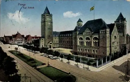 Ak Poznań Posen, Königliches Schloss