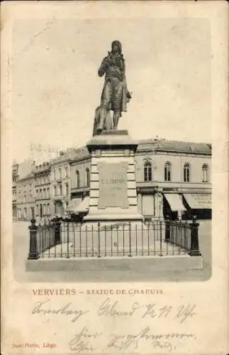 Ak Verviers Lüttich Belgien, Statue de Chapius