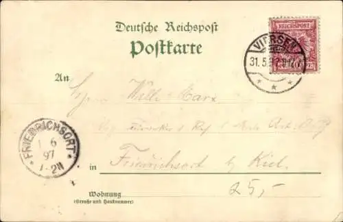 Ak Viersen in Nordrhein Westfalen, Bazar, 22.-24. Mai 1897