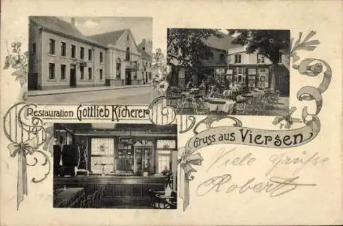 Ak Viersen in Nordrhein Westfalen, Restaurant Gottlieb Kicherer