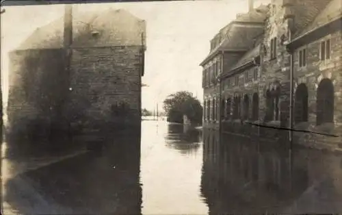 Foto Ak Lieser an der Mosel, Überschwemmung