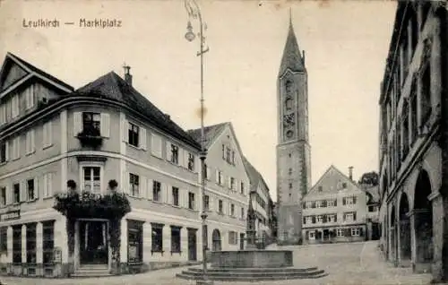 Ak Leutkirch im Allgäu Württemberg, Marktplatz