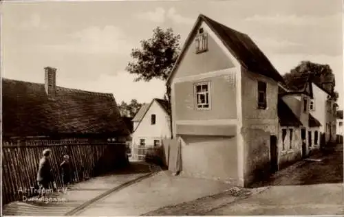 Ak Treuen im Vogtland, Dunkelgasse