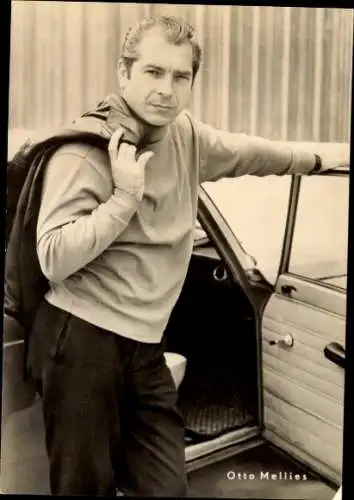 Ak Schauspieler Otto Mellies, Portrait, Automobil