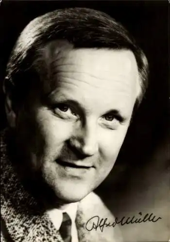 Ak Schauspieler Alfred Müller, Portrait, Autogramm