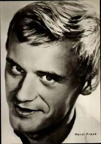 Ak Schauspieler Horst Frank, Die weiße Spinne, Portrait