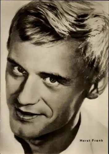 Ak Schauspieler Horst Frank, Die weiße Spinne, Portrait