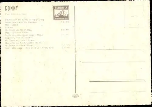 Ak Sängerin Conny, Portrait