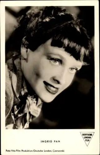 Ak Schauspielerin Ingrid Pan, Portrait, Film Liebeskrieg nach Noten