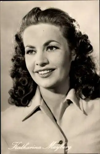 Ak Schauspielerin Katharina Mayberg, Portrait
