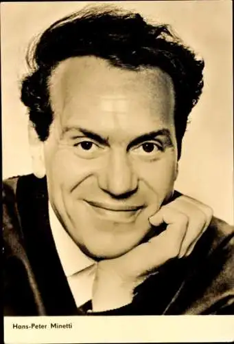 Ak Schauspieler Hans Peter Minetti, Portrait