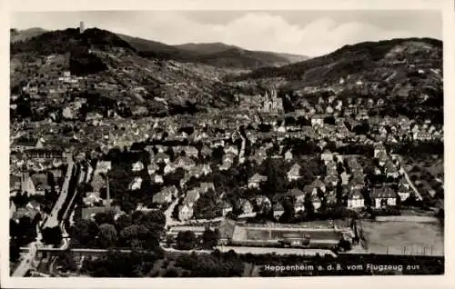 Ak Heppenheim an der Bergstraße, Fliegeraufnahme