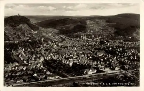 Ak Heppenheim an der Bergstraße, Fliegeraufnahme