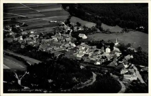 Ak Waldau in Thüringen, Fliegeraufnahme mit Umgebung