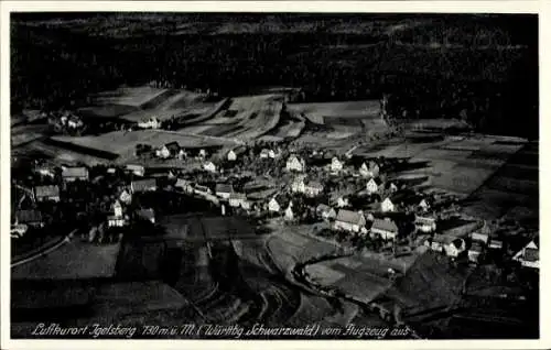 Ak Igelsberg Freudenstadt im Schwarzwald, Fliegeraufnahme