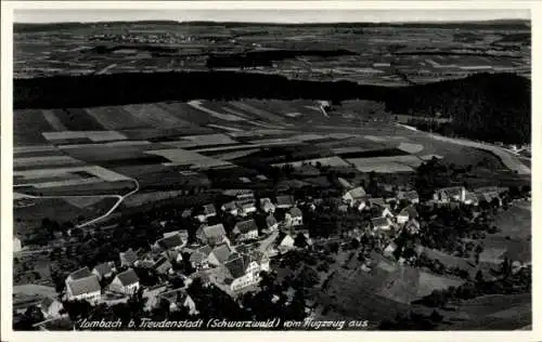 Ak Lombach Loßburg im Schwarzwald, Fliegeraufnahme