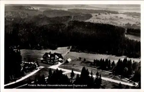 Ak Kniebis Freudenstadt im Schwarzwald, Fliegeraufnahme, Kurhaus Alexanderschanze