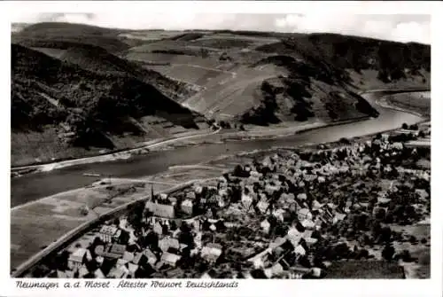 Ak Neumagen an der Mosel, Fliegeraufnahme