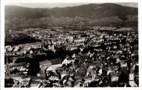 Ak Offenburg in Baden Schwarzwald, Fliegeraufnahme