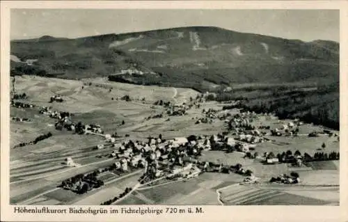 Ak Bischofsgrün im Fichtelgebirge, Fliegeraufnahme