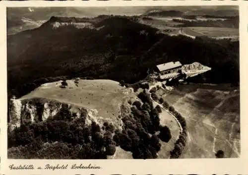 Ak Balingen in Württemberg, Fliegeraufnahme, Gaststätte und Berghotel Lochenheim