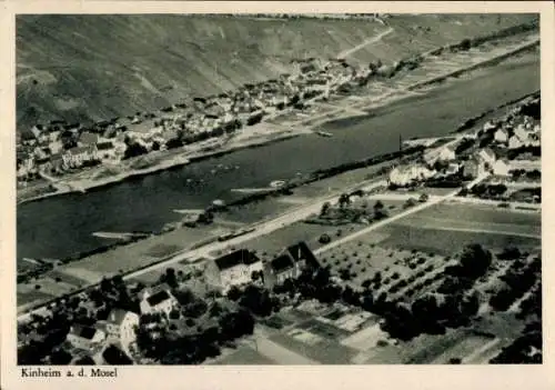 Ak Kinheim an der Mosel, Fliegeraufnahme