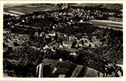 Ak Kleinaltdorf Gaildorf am Kocher, Fliegeraufnahme, Großaltdorf