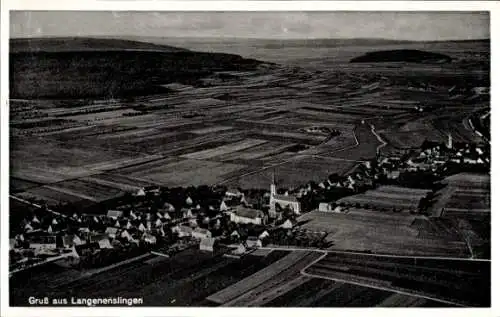 Ak Langenenslingen Baden Württemberg, Fliegeraufnahme