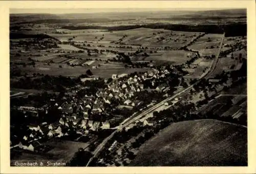 Ak Grombach Bad Rappenau im Kraichgau Baden, Fliegeraufnahme