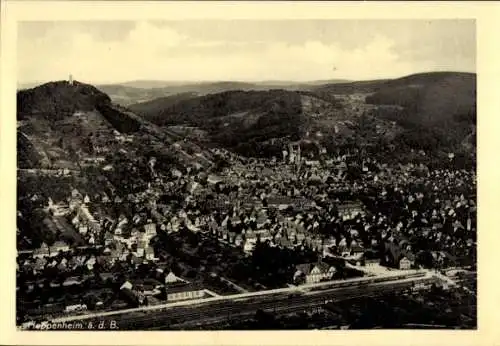 Ak Heppenheim an der Bergstraße, Fliegeraufnahme