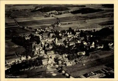 Ak Obenhausen Markt Buch Schwaben, Fliegeraufnahme