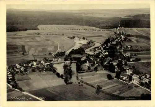 Ak Schöngeising in Oberbayern, Fliegeraufnahme