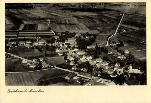 Ak Puchheim in Oberbayern, Fliegeraufnahme