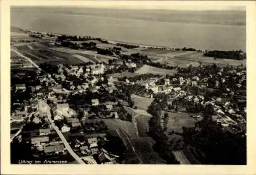 Ak Utting am Ammersee Oberbayern, Fliegeraufnahme