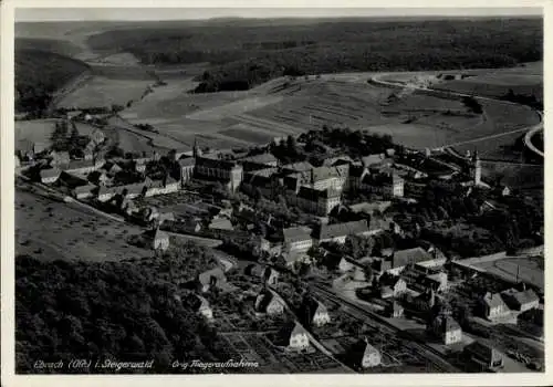 Ak Ebrach im Steigerwald Oberfranken, Fliegeraufnahme