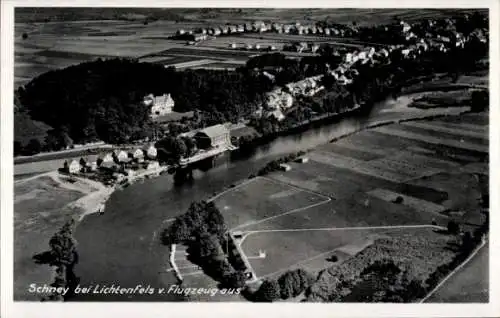 Ak Schney Lichtenfels im Obermainland Oberfranken, Fliegeraufnahme