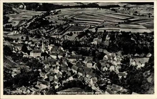 Ak Waldangelloch Sinsheim in Baden, Fliegeraufnahme