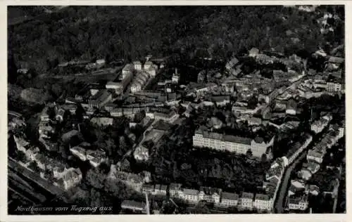 Ak Nordhausen am Harz, Fliegeraufnahme