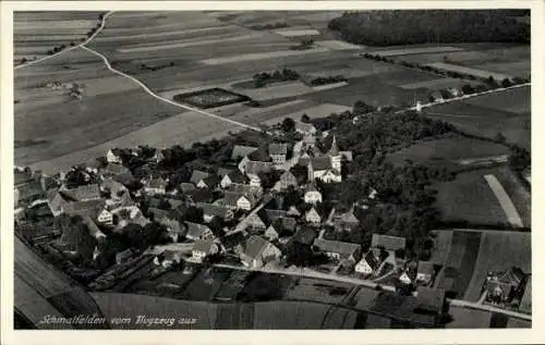 Ak Schmalfelden Schrozberg in Württemberg, Fliegeraufnahme