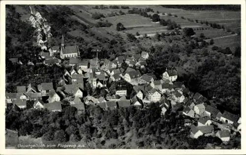 Ak Gauangelloch Leimen in Baden, Fliegeraufnahme