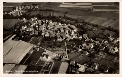 Ak Hümme Hofgeismar in Hessen, Fliegeraufnahme