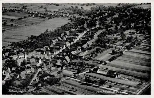 Ak Schwegenheim in der Pfalz, Fliegeraufnahme