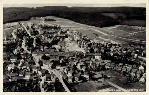 Ak Quierschied im Saarland, Fliegeraufnahme