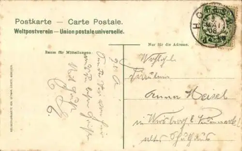 Ak Hof an der Saale Oberfranken Bayern, Gesamtansicht